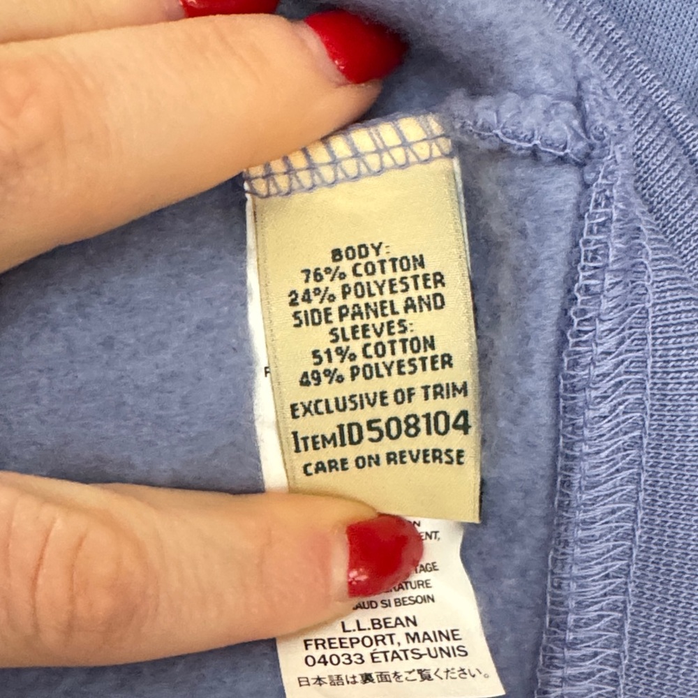 L.L. Bean Light Blue Knit Top - Picture 7 of 8